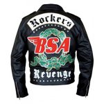 BSA George Michael Rockers Revenge Black Leather Jacket