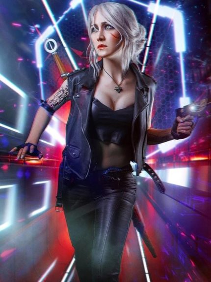 Ciri Cyberpunk 2077 Women's Leather Vest