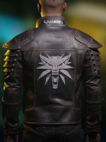 Cyberpunk 2077 Wolf School Leather Jacket