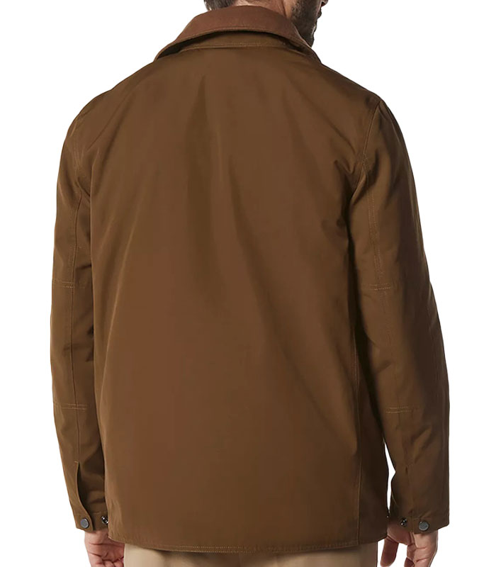 Men's Brown Waxed Cotton Jacket