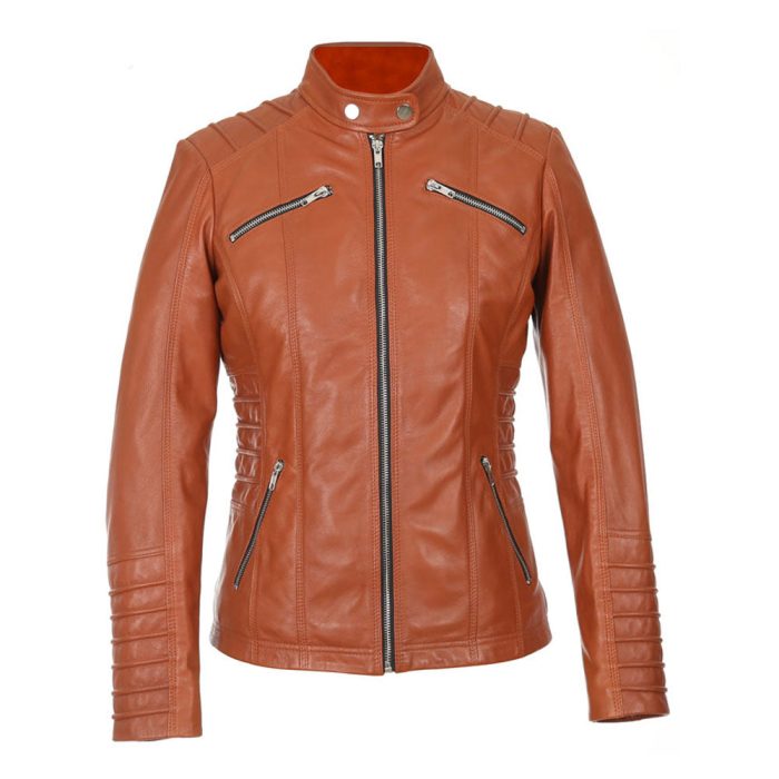 Women's Quilted Jacket Brown Slimfit