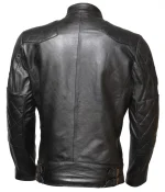 David Beckham Cafe Racer Quilted Leather Jacket