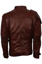StarLord Chris Pratt Maroon Leather Jacket