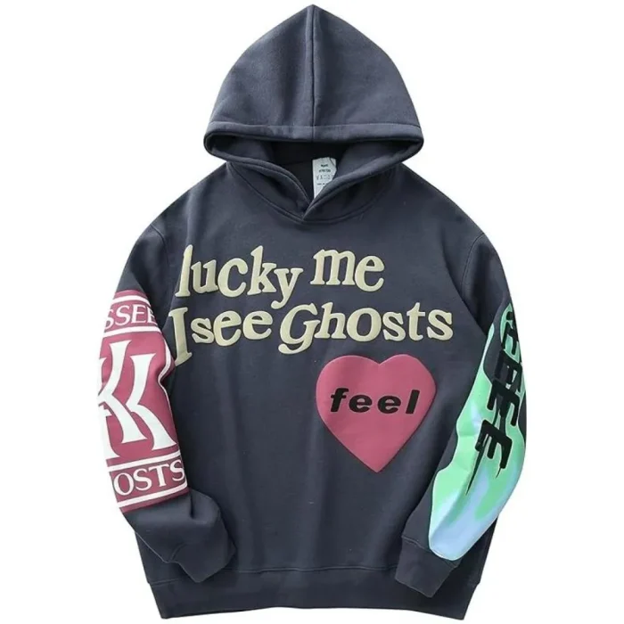 Lucky Me I See Ghosts Hoodie-Front