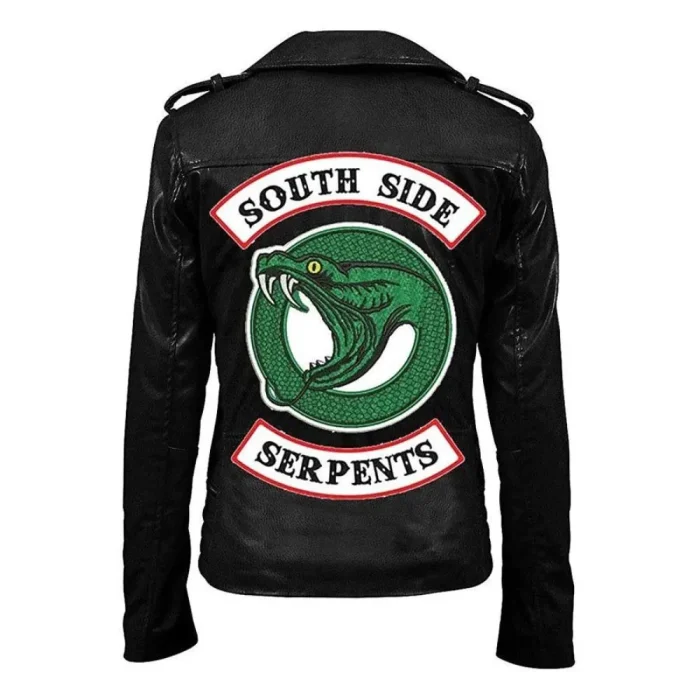 Riverdale Southside Serpents Women's Black Jacket-Back View